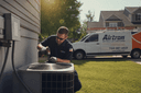 HVAC technician at work